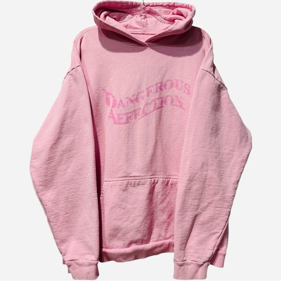 Boys Lie Dangerous Affection Thick Hoodie Dress in Baby Pink Oversized‎ One Size - Picture 2 of 4